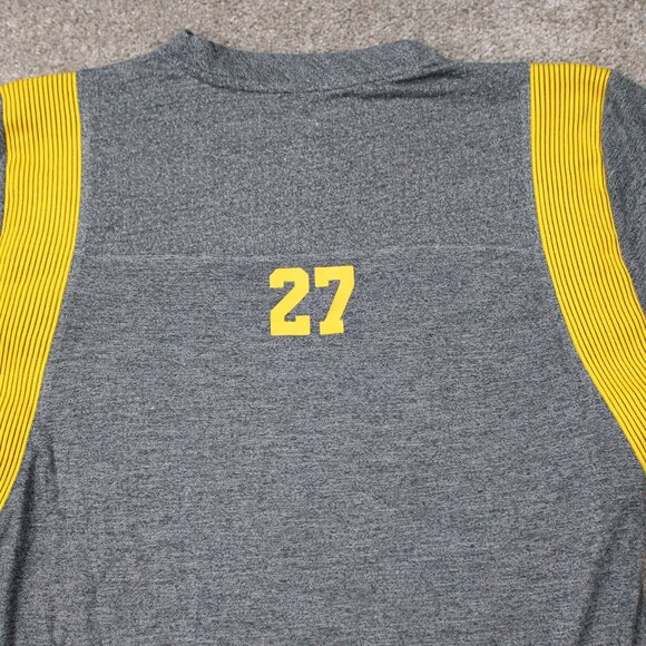 Nike Michigan Wolverines Shirt Mens Small Gray Dri-Fit On-Field Apparel L/S - Picture 12 of 16